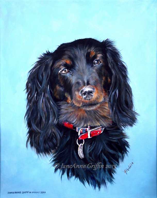 Daschund painting image